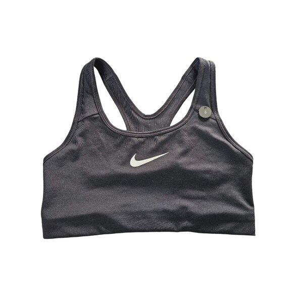 Nike Swoosh Bra Womens Small Black Medium Support Dri-FIT Tech Training - Picture 1 of 5